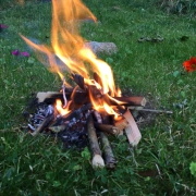 Feuerstelle im Garten